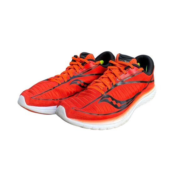 🔥 Saucony Kinvara 10 Mens 11.5 Red Orange Running Shoes Athletic Sneakers - Picture 1 of 7